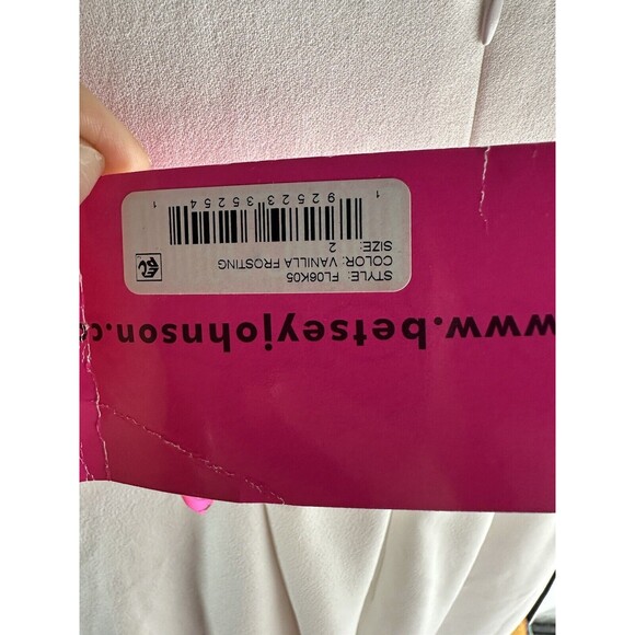 Betsey Johnson Vanilla Frosting  Dress Lined Midi size 2 - Picture 5 of 6